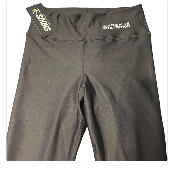 NWT-Sirius Sport Wear Herbalife24 Black, Animal print and Gold Leggings SZ XL - Picture 2 of 6